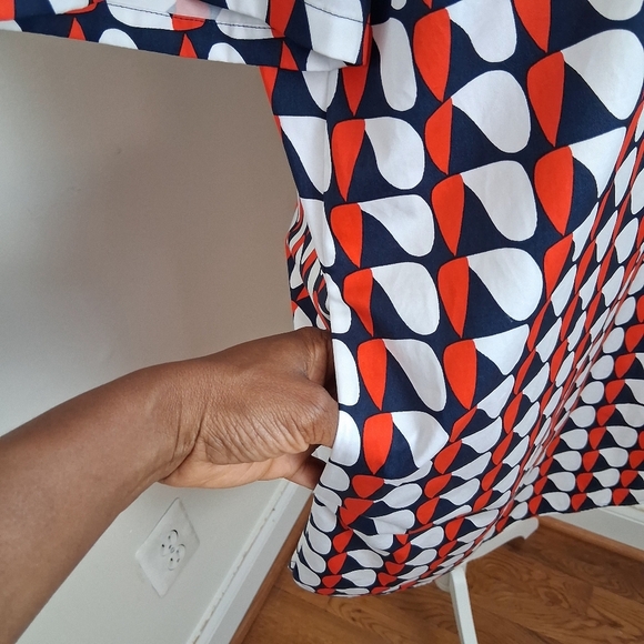 COS Oversized Printed Shift Dress With Pockets Size 8 NWOT - Picture 3 of 9